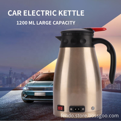 12V & 24V Stainless Steel Car Mounted Electric Kettle